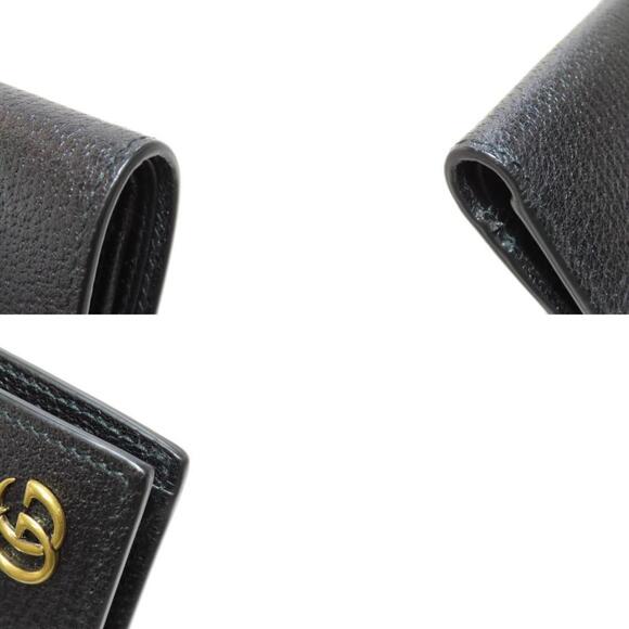 GUCCI Black Leather GG Marmont Wallet - Picture 10 of 11